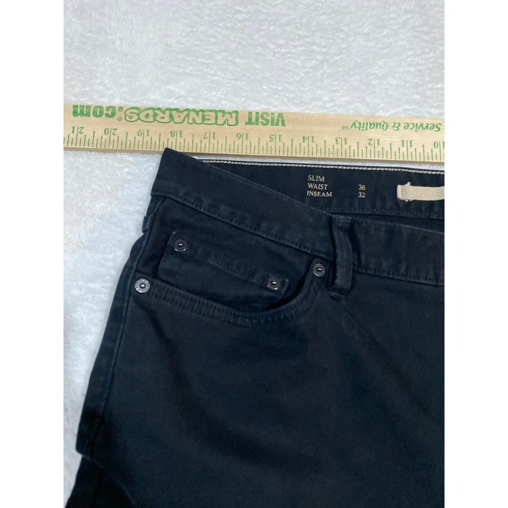Banana Republic Traveler Slim Twill Pants Black Mens 36x32 744271-25